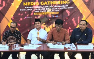 KPU Jatim Gelar Media Gathering Bahas Sinergi dengan Jurnalis untuk Sosialisasi Pilgub 2024