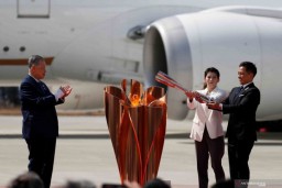 Upacara Penempatan Api Olimpiade Tokyo 2020 Berlangsung Sepi