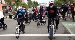 Gowes di Kota Madiun, Gubernur Jatim Jajal Jalur Sepeda Wisata