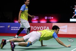 Ahsan/Hendra  Menang dari  Pasangan Rusia Ivanov/Sozonov