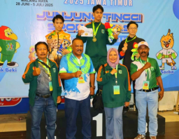 Gemilang di GOR Ken Arok, Wushu Kota Batu Panen Medali