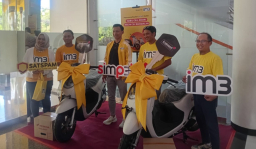 Indosat Ooredoo Hutchison Apresiasi Mitra Outlet, Hadiahkan Sepeda Motor Lewat Program “Kejutan Simpel IM3”