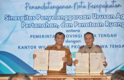 Pemprov Jateng dan BPN Perkuat Sinergi Tata Ruang dan Ketahanan Pangan