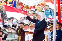 Gubernur Khofifah Ajak Pemuda Jatim Jadi Pilar Indonesia Emas 2045