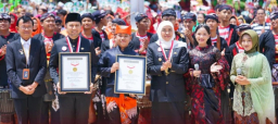 Gema Mars dan Simfoni Pelajar Jatim Ukir Rekor MURI di Hari Jadi ke-80