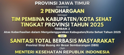 Jatim Borong Dua Penghargaan Kesehatan Nasional, Bukti Komitmen Jaga Sanitasi dan Lingkungan Sehat