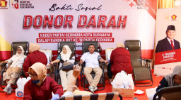 Gerindra Surabaya Pilih Jalan Pengabdian di Usia ke-18, Kader Turun Langsung Layani Warga