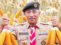 Pramuka Turun ke Sawah, Jatim Kunci Posisi Lumbung Jagung Nasional