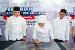 Pemprov Jatim Gelontorkan Rp46,8 Miliar untuk Perbaikan 51 Sekolah di Jombang, Nganjuk, dan Blitar