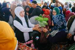 Gubernur Khofifah Buka Open House Lebaran di Grahadi, Warga Jatim Diundang Bersilaturahmi