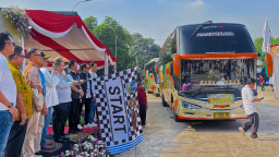 Pemprov Jatim Berangkatkan 2.230 Pemudik Gratis dari Jakarta