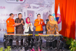 Penguatan Respons Bencana, Khofifah Resmikan Dua Fasilitas Strategis BPBD Jatim di Sidoarjo
