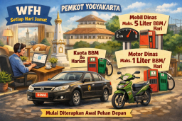 Pemkot Yogyakarta Terapkan WFH Tiap Jumat, Pangkas Anggaran BBM hingga Rp4,7 Miliar