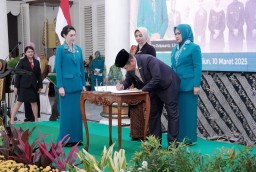 Arumi Bachsin Hadiri Sertijab Ketua TP PKK Kabupaten Madiun, Tekankan Inovasi dan Sinergi