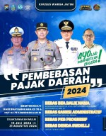 Bapenda Jatim Umumkan Pembebasan Pajak Daerah untuk Ringankan Beban Masyarakat dan Sambut HUT RI ke-79
