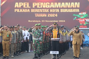 Forkopimda Surabaya Gelar Apel Pengamanan Pilkada Serentak 2024