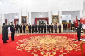 Presiden Jokowi Lantik Tonny Harjono Jadi KSAU