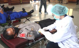 Peduli Sesama, Siswa Sespimen Polri 2020, Ikut Donor Darah