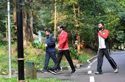 Presiden Ajak Panglima TNI dan Kapolri Olahraga Bersama