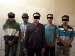 Curi Kabel Telkom, Empat Warga Surabaya Diamankan Polsek Cerme