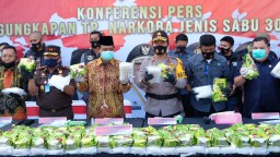 Polda Kalsel Bongkar Jaringan Internasional Amankan 300 Kg Sabu