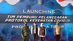 Forkopimda Jatim Launching Tim Mobile Covid Hunter
