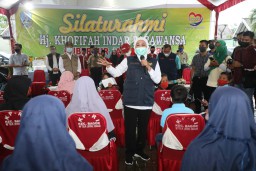 Silaturahim Gubernur Jatim Dengan Anak Asuh Panti Asuhan di Nganjuk