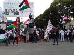 OKP di Ambon Gelar Aksi Damai untuk Palestina