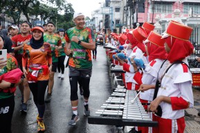 Serunya Friendship Run Borobudur Marathon 2022 di Medan Bareng Ganjar