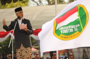 Jadi Inspektur Upacara Hari Santri, Ini 3 Hal Pesan Ganjar