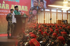 Buka Diklatsar, Menag Ingatkan Banser Jaga NKRI dan Ulama