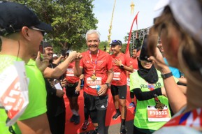 Ganjar Sukses Pecahkan Rekornya Virgin Half Marathon