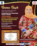 Jatim Dapatkan Penghargaan Indeks Pembangunan Ketenagakerjaaan 2021