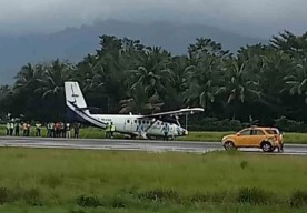 Pesawat Sam  Air Tergelincir di Bandara Pattimura