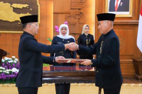 Gubernur Khofifah Minta Segera Adaptasi dan Tingkatkan Kinerja Dengan Lari Kencang