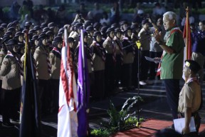 Lepas 218 Pramuka Jateng Ikuti Jambore Dunia di Korsel, Ganjar : Gelorakan Pesan Damai