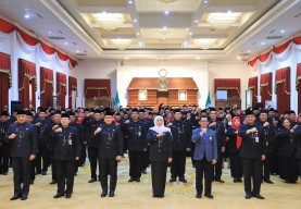 Lantik 184 Kasek, Gubernur Khofifah Minta Tingkatkan Prestasi dan Jaga Integritas