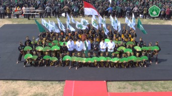 Disaksikan Presiden Jokowi, Gus Yahya Lantik Pengurus Pencak Silat Pagar Nusa