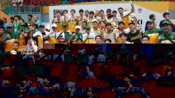 Drama Atap Bocor hingga Perpanjangan Waktu, Tim Putra Kaltim Rebut Emas Futsal PON XXI 2024