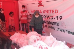 PWI Pamekasan, MU serta YMPI Bagi Dua Ton Beras