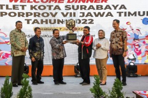 Pemkot Surabaya Sambut Pahlawan Olahraga Porprov VII Jatim