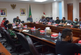 Danrem Gelar Rapat Percepatan  Vaksinasi dengan Para Dandim