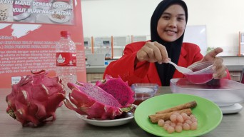 Manfaatkan Limbah Buah Naga Merah Sebagai Topping Minuman Kekinian