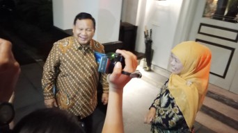 Prabowo Bertemu Empat Mata dengan Khofifah di Surabaya