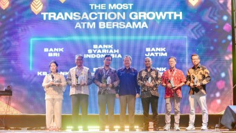 ATM Bersama Award 2024: Bank Jatim Sukses Jadi The Most Transaction Growth