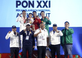Tim Angkat Besi Jawa Timur Raih Tiga Medali Perunggu di Hari Pertama PON XXI