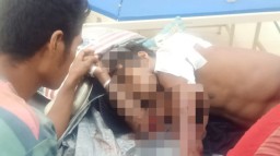Penambang Emas Dibacok Orang Tak Dikenal