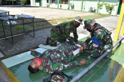 Korem Tipe A 084/Bhaskara Jaya Gelar Uji Terampil