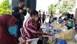 Sebanyak 700 Pedagang Pasar Tradisional Bantul di Rapid Tes COVID-19