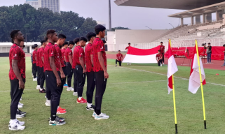Tim U-20 Indonesia Gelar Upacara HUT ke-79 RI di Stadion Madya